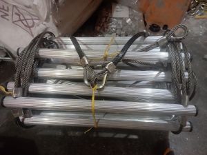 Steel wire rope ladder