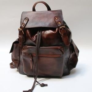 Galex International Leather Backpack