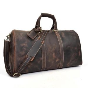 Galex International Leather Duffel Bag