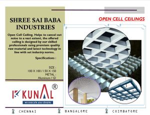 KUNAL Open Cell Ceiling Tiles