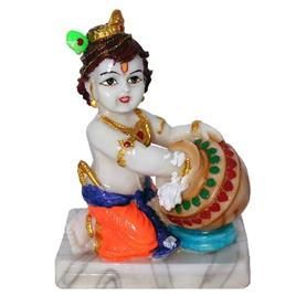 Marble Makhan Chor Bal Gopal Statue