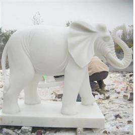 Rukmani Marble Elephant Statue