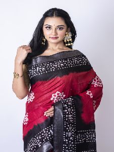 bhagalpur batik cotton saree