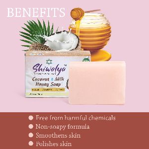 SHIWALYA NATURAL COCONUT MILK HONEY SOAP