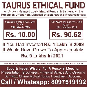 taurus ethical fund investment service