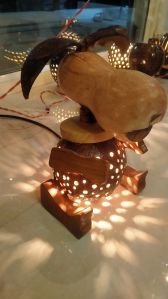 Eco-friendly coconut decorative table lamp