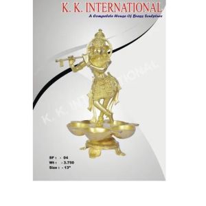 BRASS KRISHNA DIYA