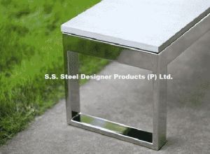Stainless Steel Garden Bench