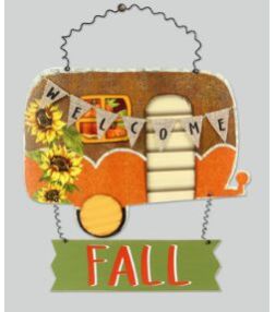 Wood Fall Camper Plaque