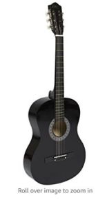 38" Black Acoustic Guitar Starter Package