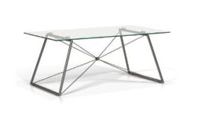 ander - rectangular glass top coffee table