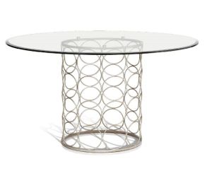 bacall - round glass top