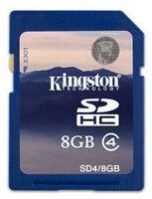 Kingston 4gb/8gb/16gb/32gb SD Card (sdhc) - Class 4 (sd4/8gb)