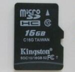 Kingston Micro SD 16gb Class10(sdc10/16gb)