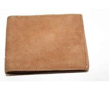 Real Genuine Suede Leather Brown color men\'s Wallet