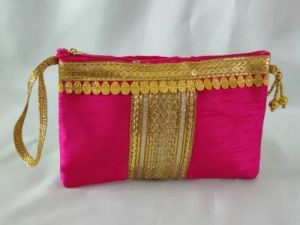 Raw Silk Pouches