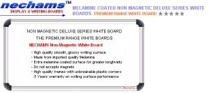 Non Magnetic Deluxe Series White Boards