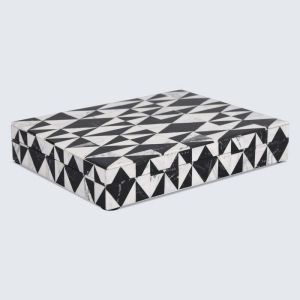 Black & White Decorative Box - Triange Design