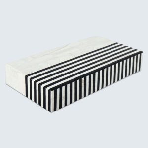 Black Strips Decorative Box