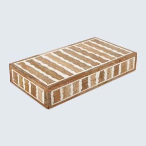 Brown & White Decorative Box