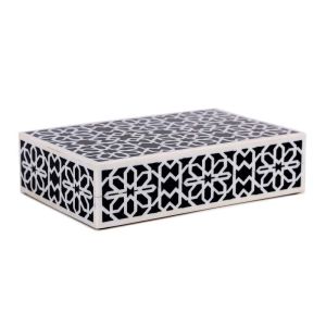 Decorative Box in Black and White Design