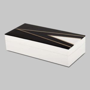 Handcrafted Monochrome Gentleman Decorative Box