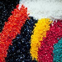 colored plastic granules