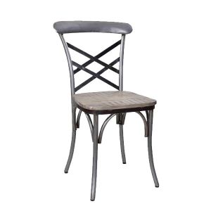 vintage Wood iron antique finish dining room chair