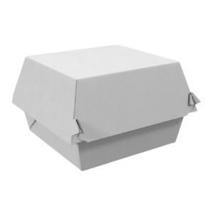 Burger Box | Paper & Baggase Material | White & Brown
