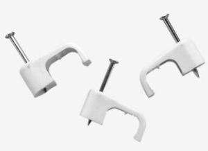 Moulded cable clips