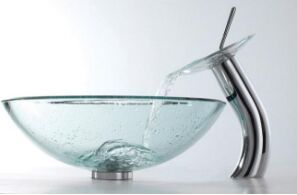 bathroom basin glass sink