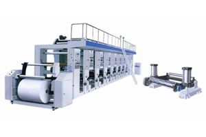 Single Two Color Rotogravure Printing Machine
