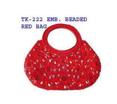 Embroidered Beaded Bag