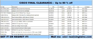 CISCO FINAL CLEARANCE: Up To 80% Off CISCO FINAL CLEARANCE: Up To 80% Off