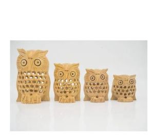 Wooden Owl Undercut Set