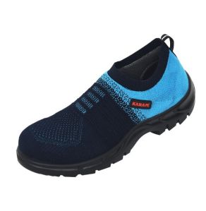 Flytex Black and Blue Sporty Slip-on Safety Shoes