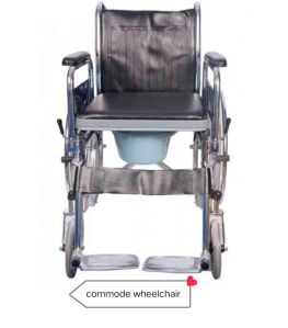 KosmoCare Dura Rexine Mag Wheel Regular Foldable Wheelchair With Safety  Belt
