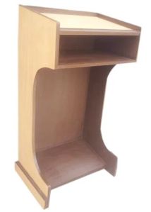 wooden podium