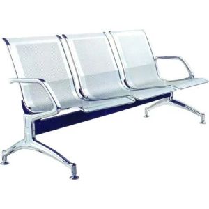 Stainless Steel Waiting Chair, Color : Silver