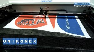Dye Sublimated Flag Laser Cutter