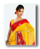 Yellow Designer Saris