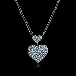 Perline Heart Metallic Necklace
