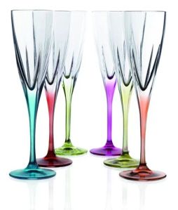 Fusion Color Champagne Flute Glass