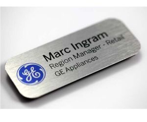 Silver Corporate Name Badge