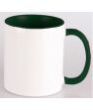 Handle Colour Mug Green