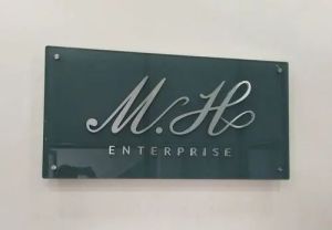 Metal Company Name Plate