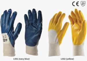 Nitrile Light Coated Gloves with Knite Wrist