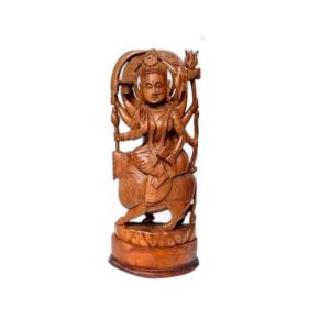 Wood Durga Statue