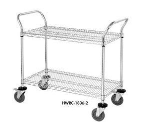CHROME WIRE SHELVING CARTS