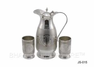 Pure Silver Engraved Jug Set